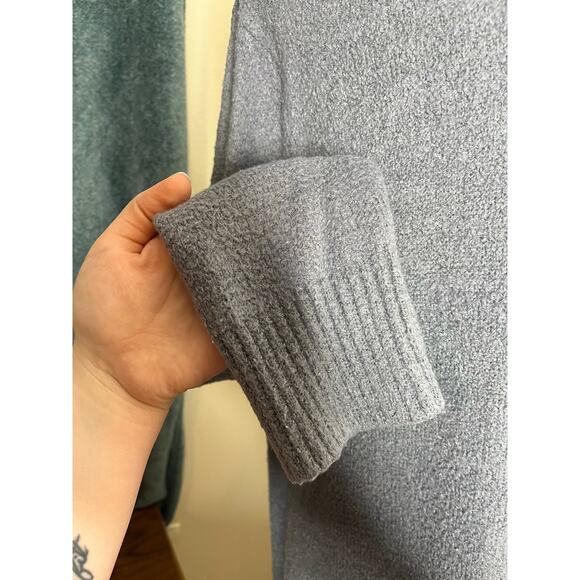 SOFT SURROUNDINGS Soft Drapey Coastal Blue Cardigan Size OS - Picture 8 of 12